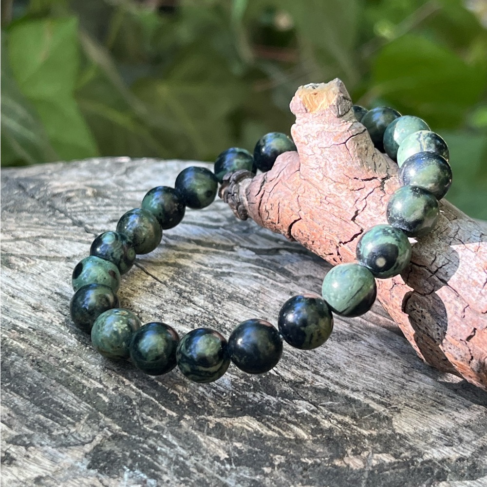 8mm stretchable Kambaba jasper bracelet